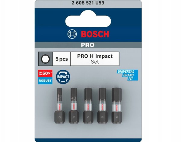 Περιστροφική Μύτη Βιδώματος PRO H Impact Set