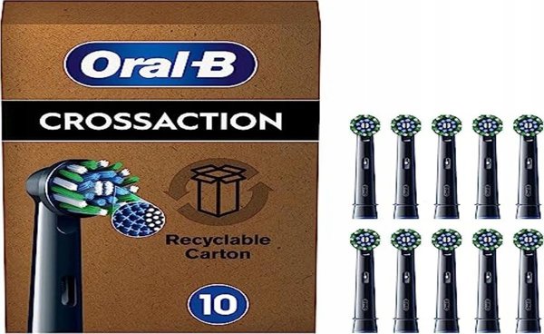 Κεφαλές βουρτσών Braun Oral-B Pro CrossAction, συσκευασία 10 τεμαχίων (συσκευασία χωρίς απογοήτευση)