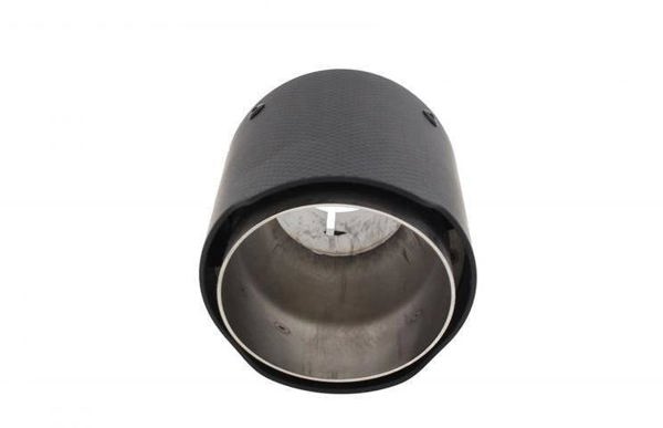MTuning Απολήξεις Εξάτμισης Carbon Ματ, 101mm Εξωτερική Διάμετρος, 76mm Είσοδος, Universal Αξεσουάρ Αυτοκινήτου