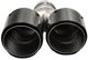 MTuning Άκρο Εξατμιστήρα 101mm x 2, Είσοδος 63mm, Δεξιά, Carbon Gloss