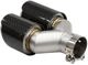 MTuning Άκρο Εξατμιστήρα 101mm x 2, Είσοδος 63mm, Δεξιά, Carbon Gloss