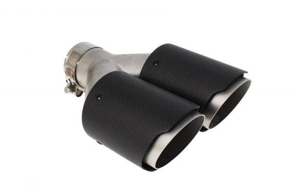 MTuning Τελικό Εξατμιστήρα Carbon Mat, 2 Έξοδοι 101mm, Είσοδος 76mm