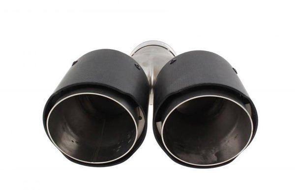 MTuning Τελικό Εξατμιστήρα Carbon Mat, 2 Έξοδοι 101mm, Είσοδος 76mm