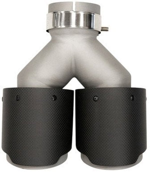 MTuning Τελικό Εξατμιστήρα Carbon Mat, 2 Έξοδοι 101mm, Είσοδος 76mm