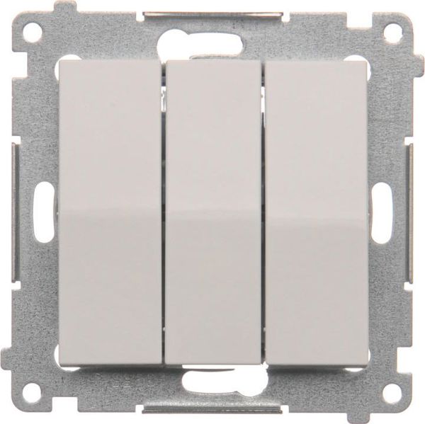Τριπλός διακόπτης Kontakt-Simon Simon 54 με LED φωτισμό λευκός (DW31L.01/11)