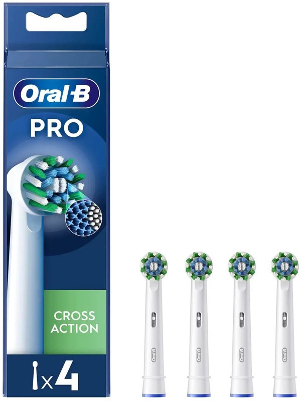 Ανταλλακτικές κεφαλές CROSS Oral-B Pro Cross Action 4 τεμ