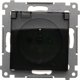 Kontakt-Simon Simon 54 Πρίζα Σούκο IP44, 16A 250V, Μαύρο Ματ, με Διαφανές Καπάκι, DGZ1BZ.01/49A