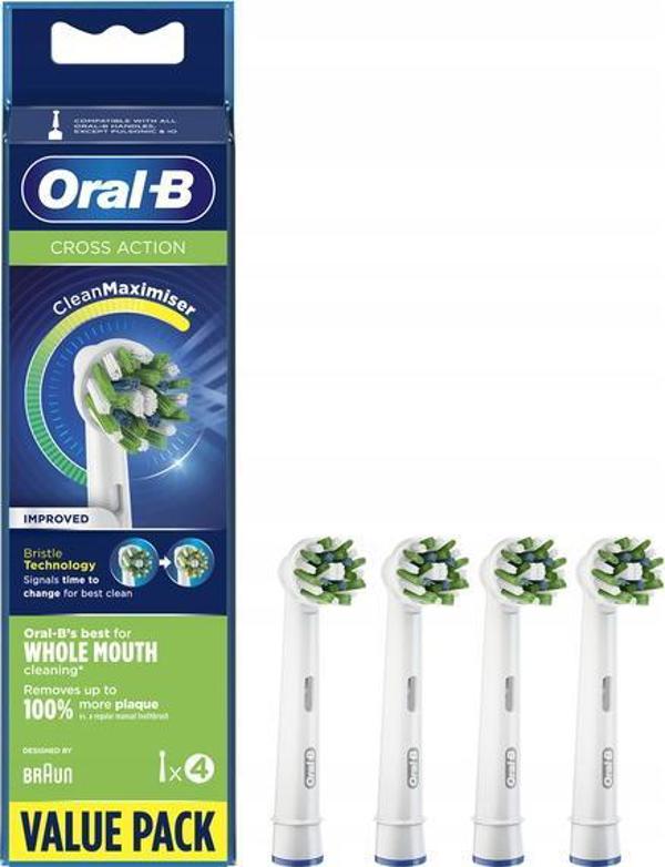Κεφαλή Oral-B για ηλεκτρική οδοντόβουρτσα Cross Action, 4 τεμ. 8960621 4210201316848