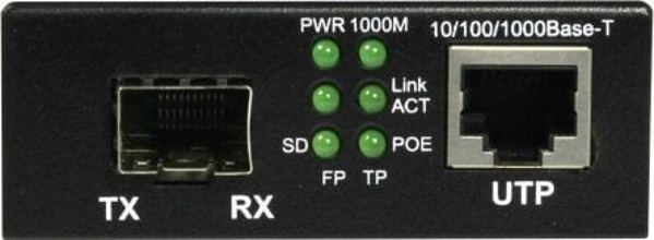 Μετατροπέας οπτικών ινών Allnet Z ALLNET Medienkonverter PoE (15,4W/30W) σε 1000BASE-SX/LX Single-/ Multimode SFP Mini-GBIC Anschluss ALL-MC202P-SFP1-PoE