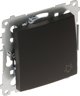 Kontakt-Simon 54 Κουμπί Κουδουνιού 16AX 250V, Βιδωτοί Ακροδέκτες, Μαύρο Ματ (DD1A.01/49)
