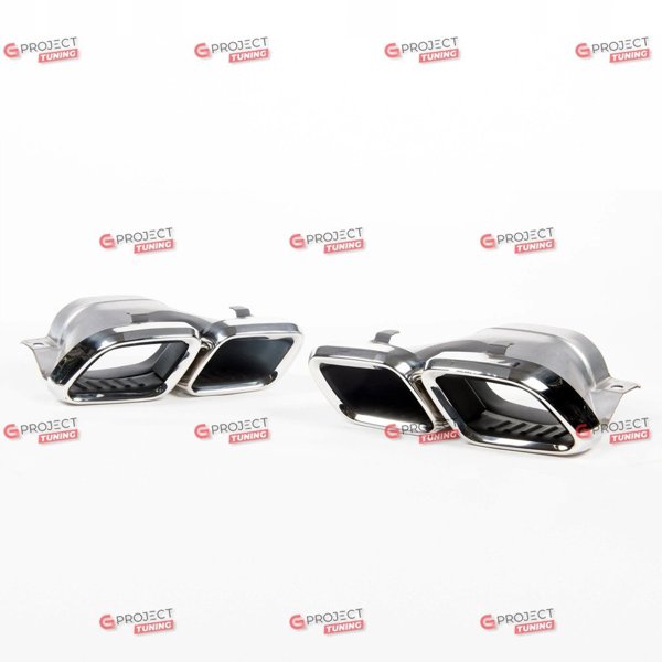Ακρομύτες εξάτμισης Chrome MERCEDES C-Class W205 S205 A205 C205 Facelift 2019-2021