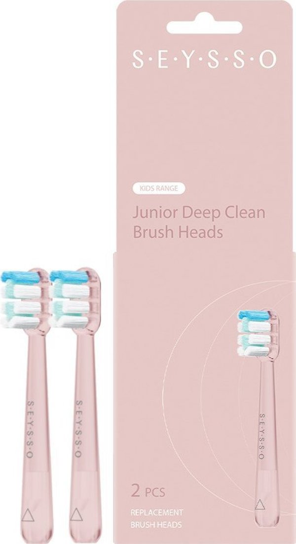 Ανταλλακτικές Κεφαλές Seysso Junior Deep Clean Ροζ 2 τεμ.