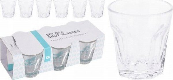 Koopman Σετ Γυάλινα Σφηνοπότηρα Excellent Houseware, 40ml, 6 Τεμάχια, Διάφανα