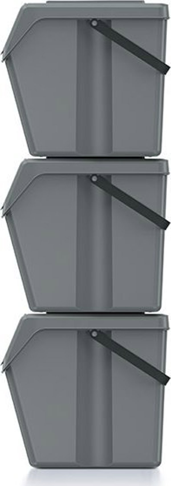 Κάδος απορριμμάτων PROSPERPLAST Sortibox για διαλογή 3 x 25L γκρι (ISWB25S3-405U)