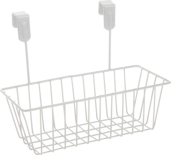 Καλάθι ντους Storage Solutions ορθογώνιο λευκό (170412840-czarny)
