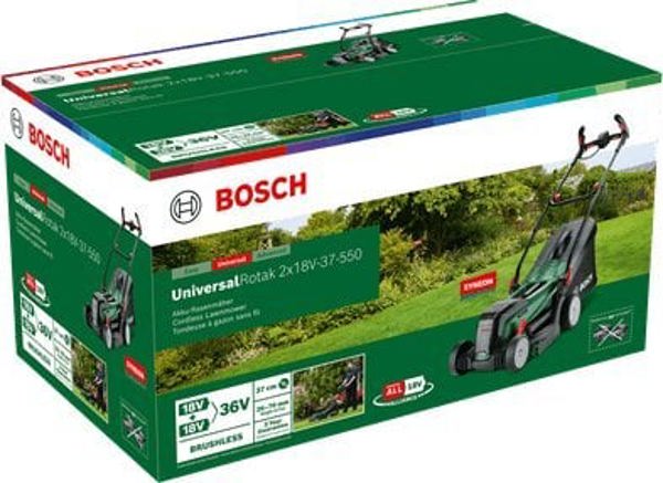 Χλοοκοπτική μηχανή μπαταρίας Bosch ΧΛΟΟΚΟΠΤΙΚΗ ΜΗΧΑΝΗ ΓΙΑ ΓΚΑΖΟΝ UniversalRotak 2x18V-3