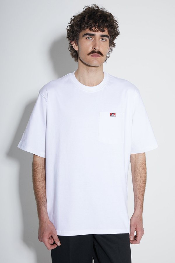 Μπλούζα Ben Davis Heavy SS Duty Pocket White