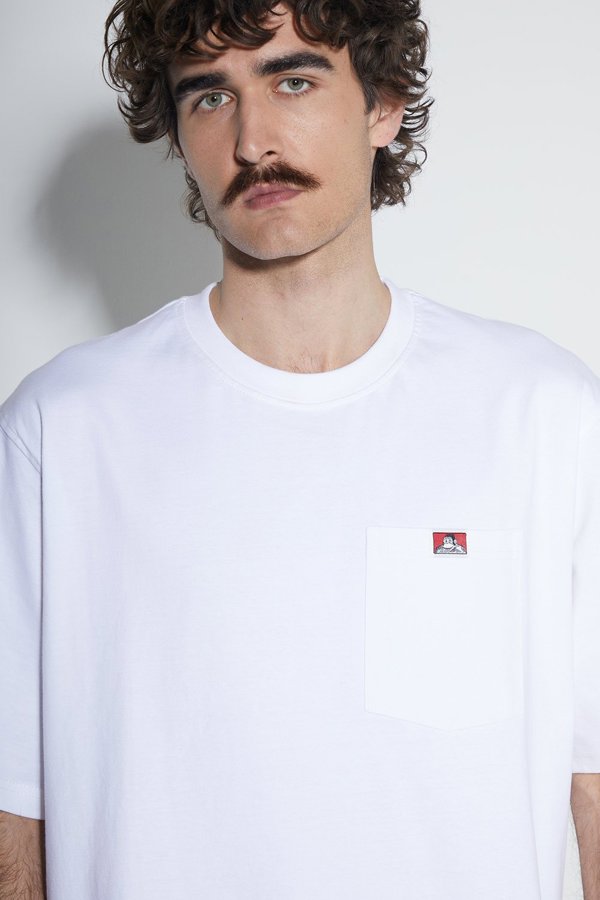 Μπλούζα Ben Davis Heavy SS Duty Pocket White