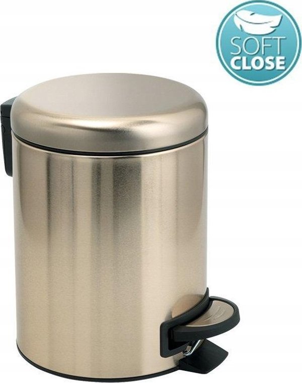 Καλάθι πλυντηρίου Sourcing POTTY PEDAL BIN 3 LT MATT GOLD