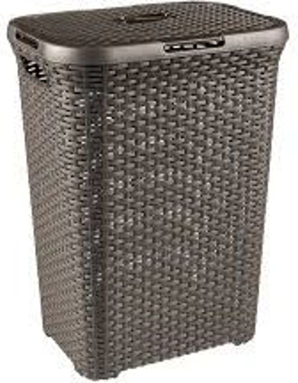 Καλάθι για άπλυτα Curver Natural Style 60L καφέ (46798)