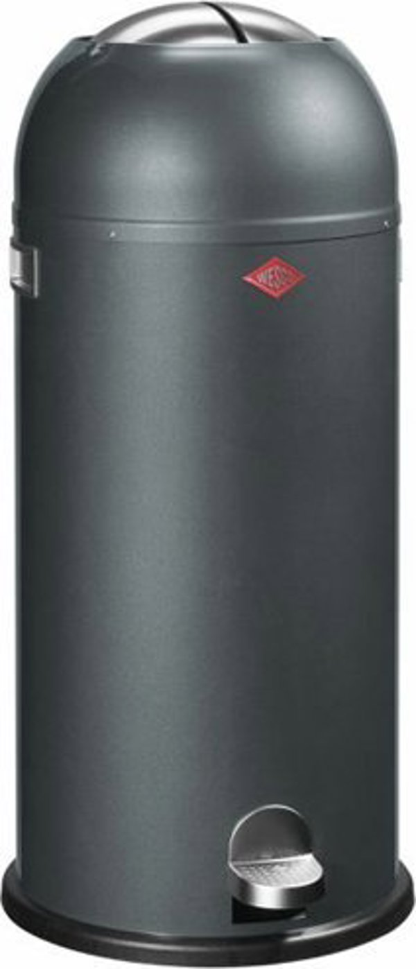 Wesco Κάδος Απορριμμάτων Kickmaster Maxi 40L, Γραφίτης, με Ποδομοχλό