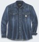 Carhartt Montana Ανδρικό Πουκάμισο Denim Relaxed Fit Wyatt