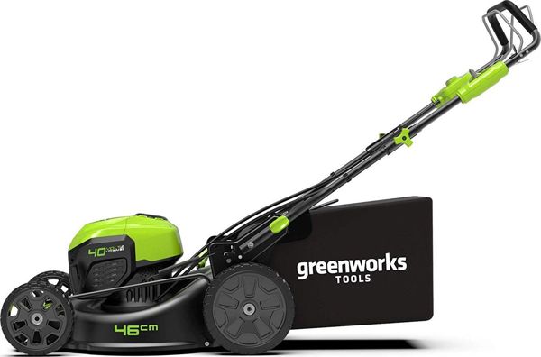 Greenworks GD40LM46SP Χλοοκοπτική Μηχανή Μπαταρίας 40V, Αυτοκινούμενη, Brushless, Πλάτος Κοπής 46cm