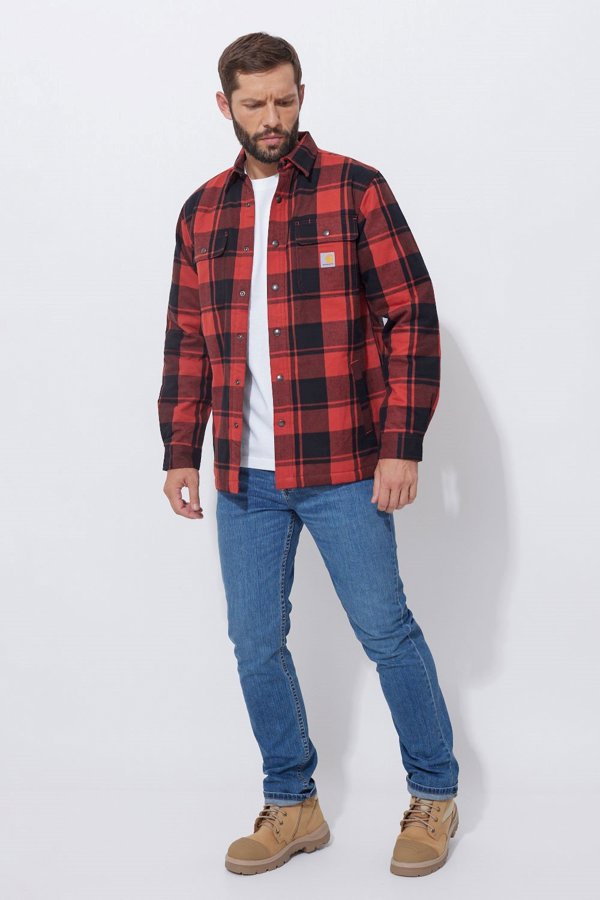 Koszula Wierzchnia Carhartt Heav Flannel Red