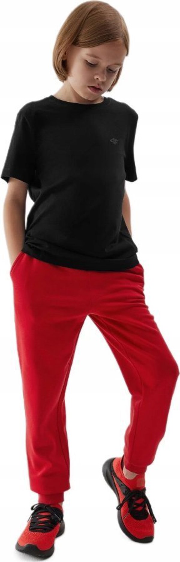 ΜΠΛΟΥΖΑ 4F T-SHIRT ΠΑΙΔΙΚΗ ΛΕΙΑ ΒΑΜΒΑΚΕΡΗ ΣΧΟΛΙΚΗ ΜΑΥΡΗ μ. 146