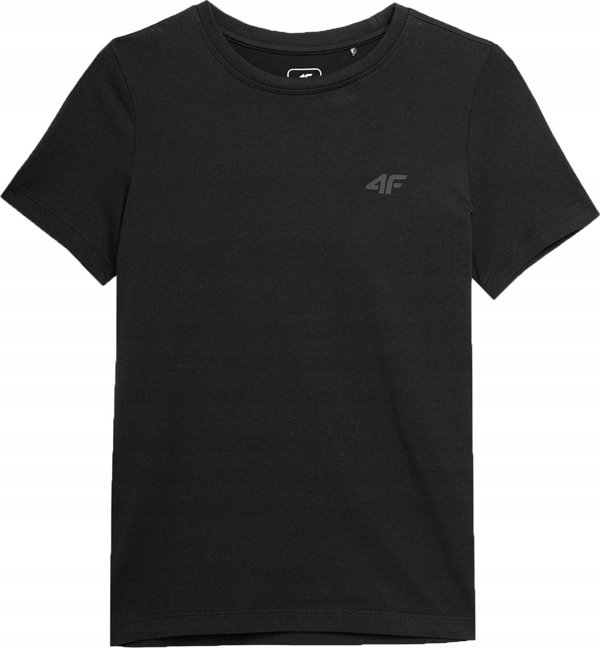 ΜΠΛΟΥΖΑ 4F T-SHIRT ΠΑΙΔΙΚΗ ΛΕΙΑ ΒΑΜΒΑΚΕΡΗ ΣΧΟΛΙΚΗ ΜΑΥΡΗ μ. 146