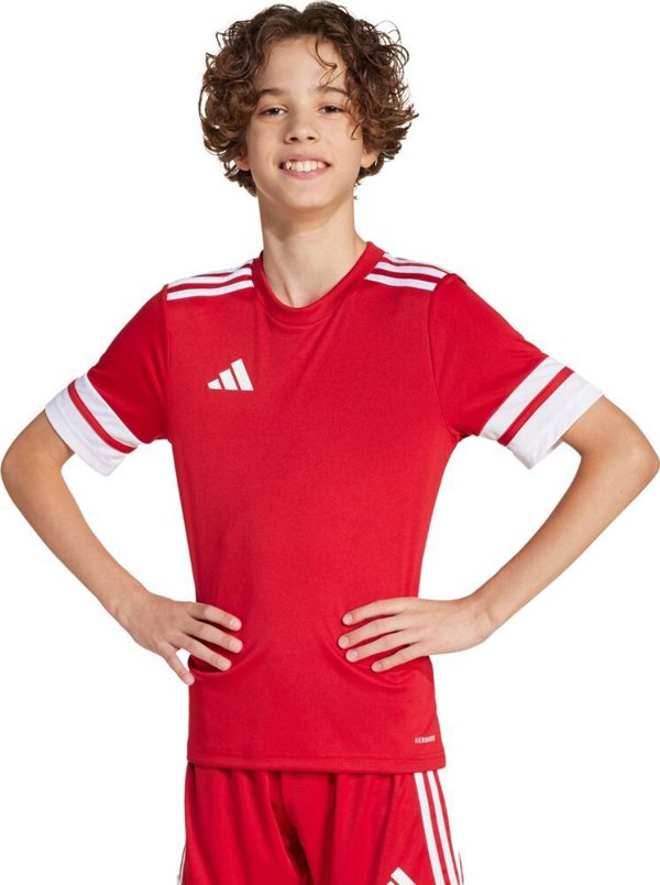 Koszulka dla dzieci adidas Squadra 25 czerwona JJ0051 140cm