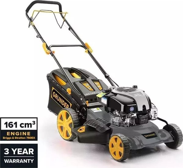 Grunder Βενζινοκίνητη χλοοκοπτική μηχανή Grunder S511VHY BS750EX βενζινοκόπτης γκαζόν, αυτοκινούμενη, 50 cm 13421025 4772013285588