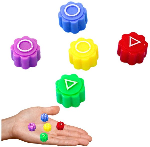 LeanToys Παιχνίδι Δεξιοτήτων Gonggi - Ζάρια Για Παιχνίδι Squid Games 5τμχ