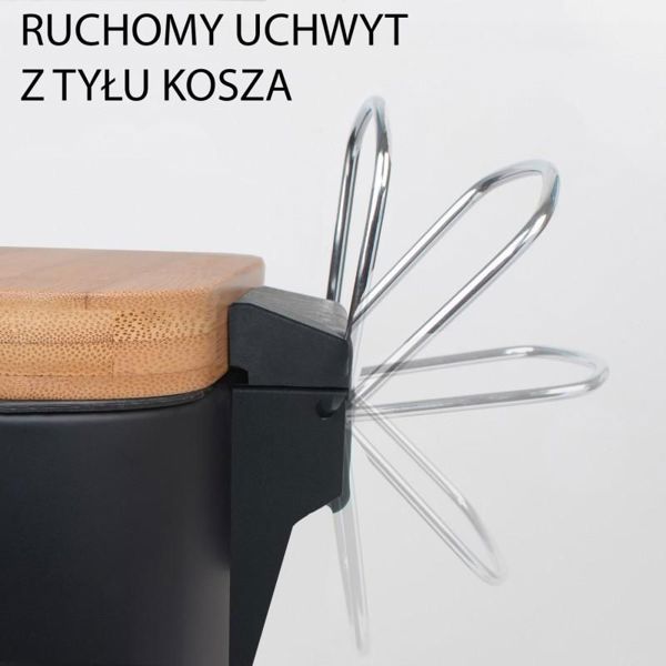 Κάδος απορριμμάτων YokaHome με πεντάλ μαύρος
