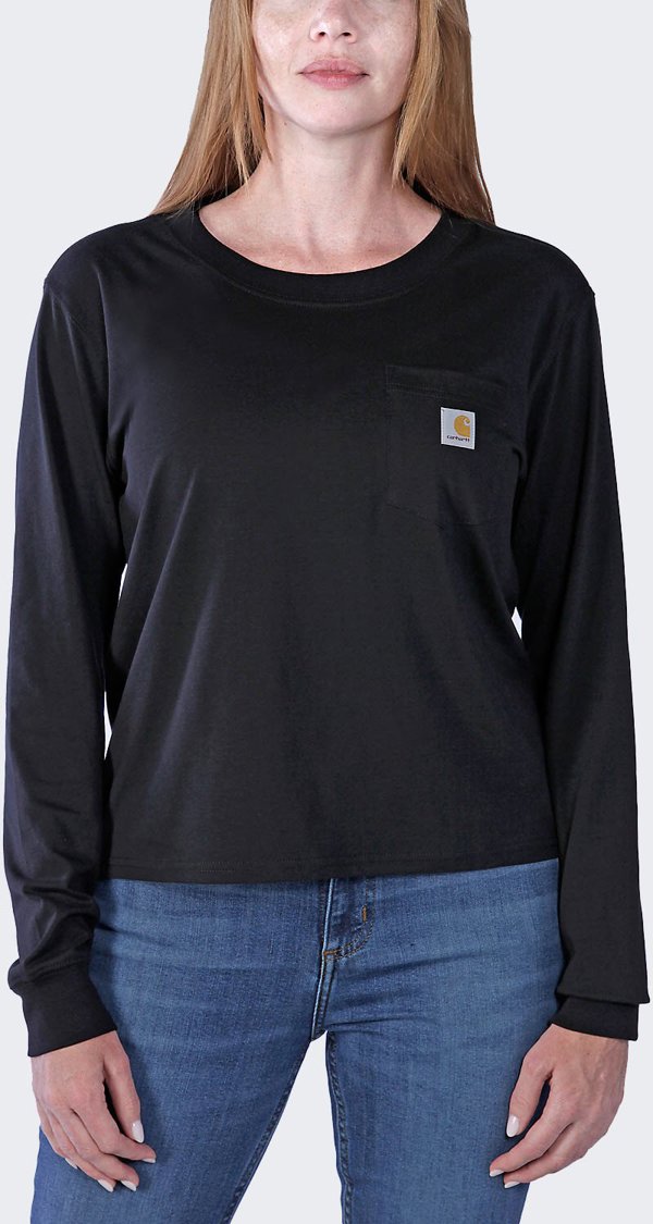 Μπλούζα με Μακρύ Μανίκι Carhartt Light Black