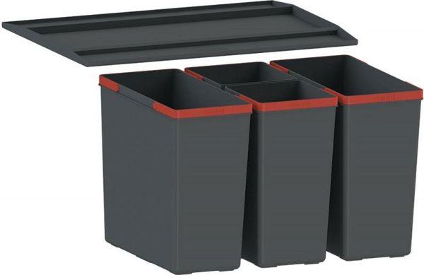 Κάδος απορριμμάτων Franke Easy Soft ντουλαπιού γκρι (7612981921743)