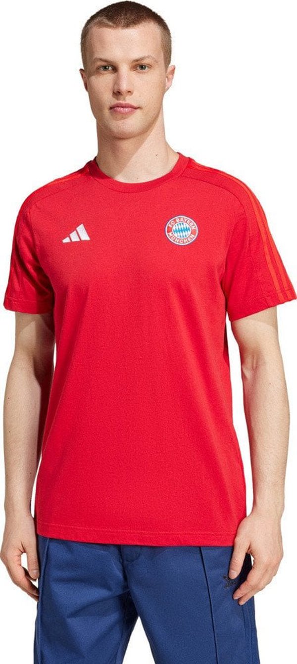 Ανδρική μπλούζα adidas FC Bayern Munich Dna Tee κόκκινη IT4143 S