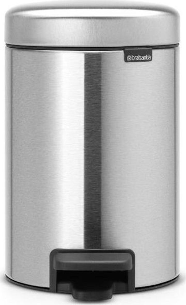 Brabantia Κάδος Απορριμμάτων Με Πεντάλ 12L, Ασημί, 113222