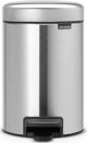 Brabantia Κάδος Απορριμμάτων Με Πεντάλ 12L, Ασημί, 113222
