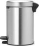Brabantia Κάδος Απορριμμάτων Με Πεντάλ 12L, Ασημί, 113222