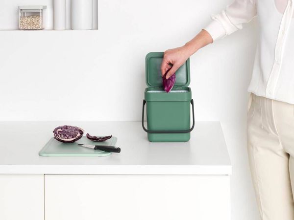 Brabantia Sort&Go Κάδος Ανακύκλωσης 3L Πράσινος - 129865