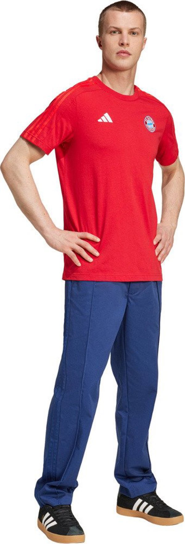 Ανδρική Μπλούζα Adidas FC Bayern Munich Dna Tee Κόκκινη IT4143 L