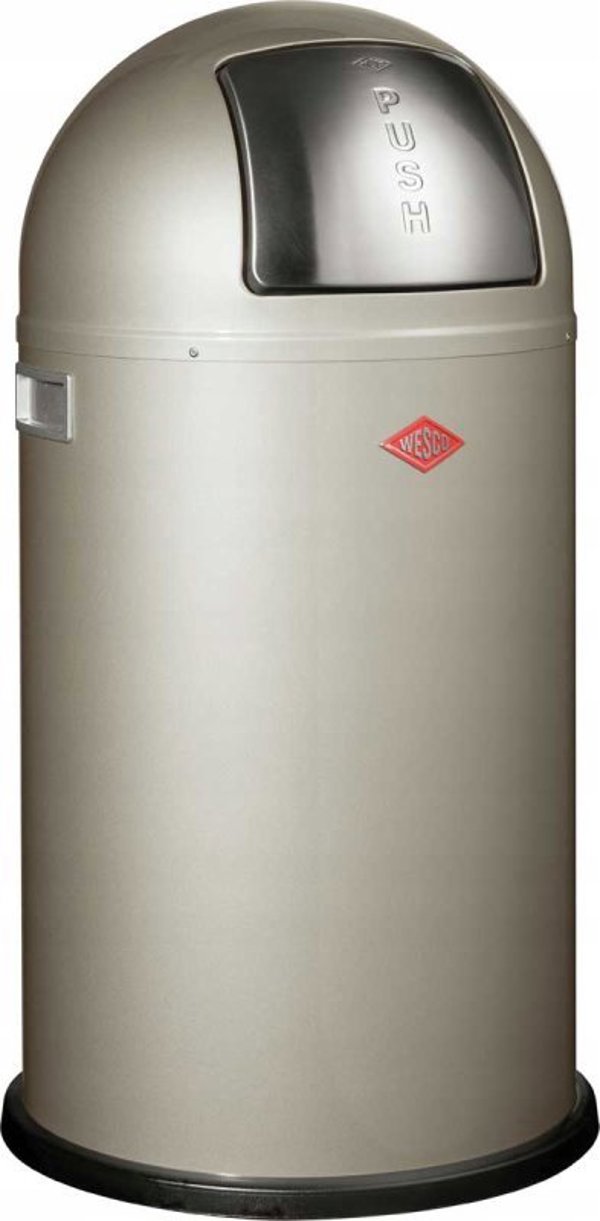 Wesco Pushboy Κάδος Απορριμμάτων 50lt Ασημί