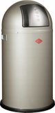 Wesco Pushboy Κάδος Απορριμμάτων 50lt Ασημί