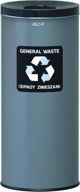 Κάδος Απορριμμάτων ALDA ECO 45L για Διαχωρισμό Απορριμμάτων, Γκρι, Με Ετικέτα "MIXED WASTE" (A651D-10)