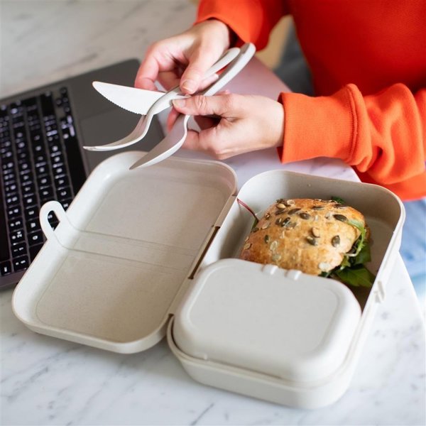 Koziol Lunchbox Pascal L Nature Desert Sand - Δοχείο Φαγητού με Διαχωριστικό 152700