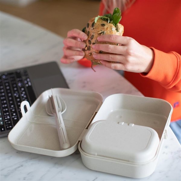 Koziol Lunchbox Pascal L Nature Desert Sand - Δοχείο Φαγητού με Διαχωριστικό 152700