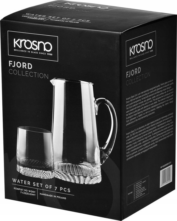 Krosno Κανάτα Γυάλινη Διάφανη 1.5L
