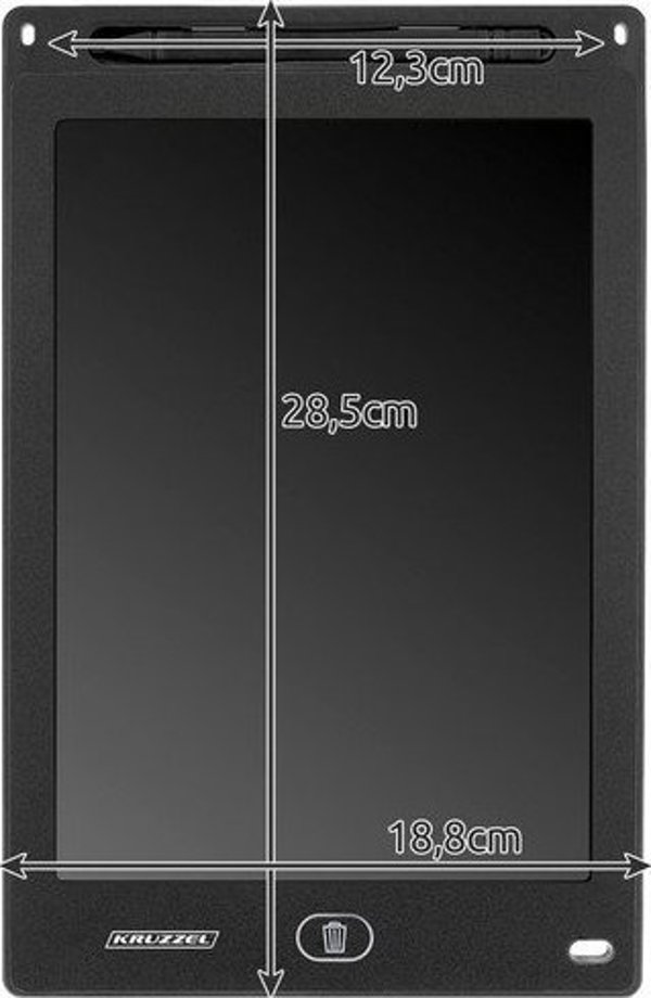 Kruzzel Tablet Σχεδίασης 12" Μαύρο Kruzzel 22456