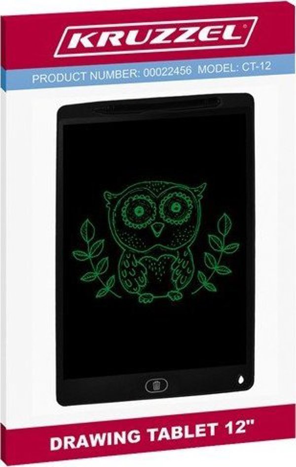Kruzzel Tablet Σχεδίασης 12" Μαύρο Kruzzel 22456